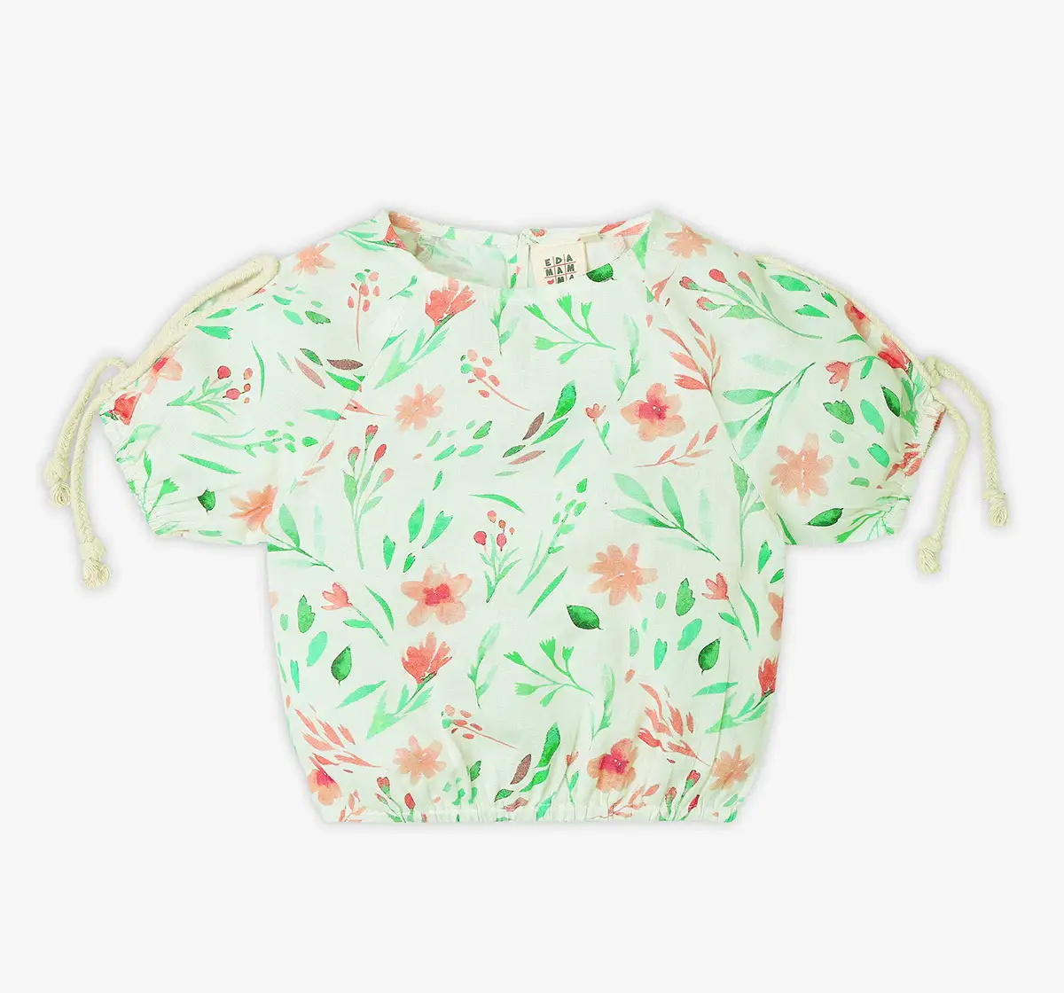 Ed-A-Mamma Girls All Over Printed Printed Coord Set - Off-White