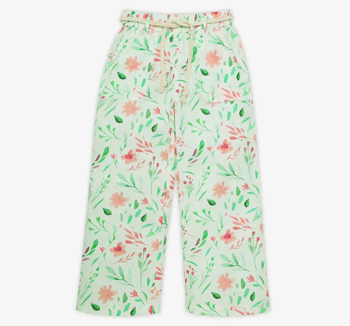 Ed-A-Mamma Girls All Over Printed Printed Coord Set - Off-White