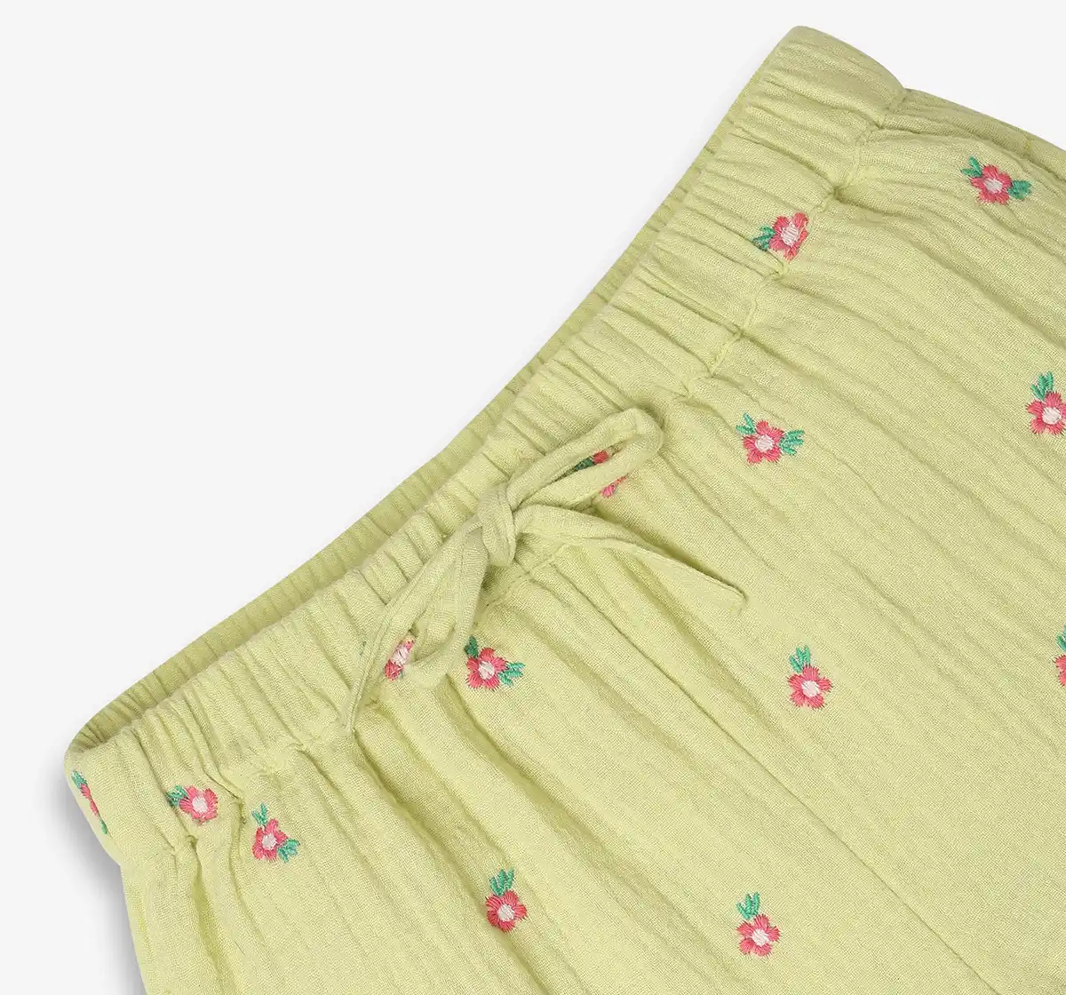 Girls 100% Cotton Co-Ord Set - Green (Pack of 2)