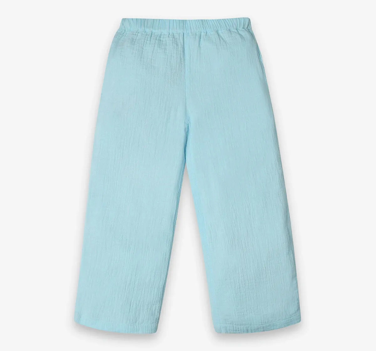 Girls 100% Cotton Co-Ord Set - Blue (Pack of 2)