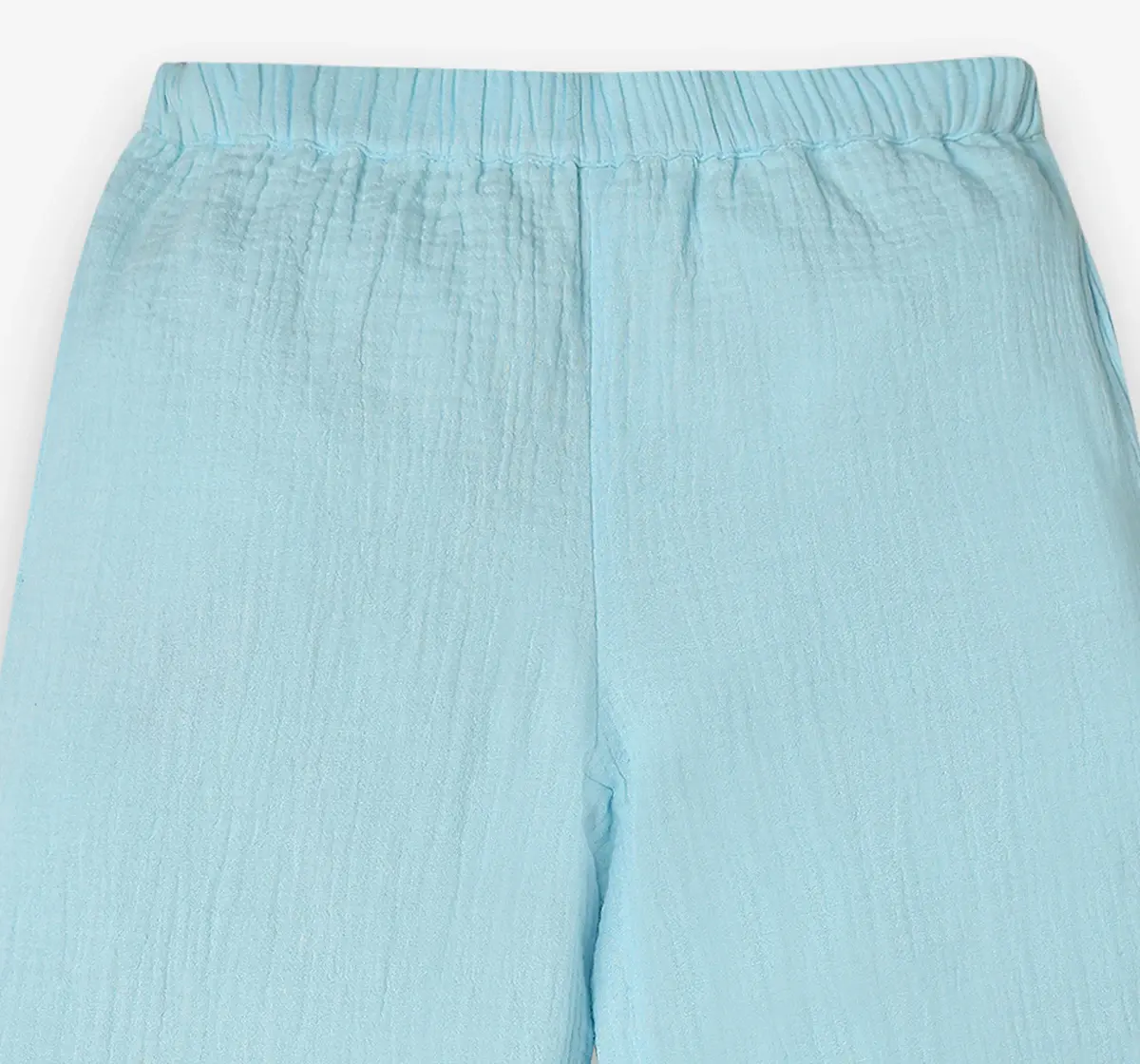 Girls 100% Cotton Co-Ord Set - Blue (Pack of 2)