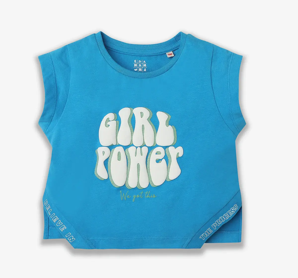 Girls Printed Co-Ord Sets - Blue