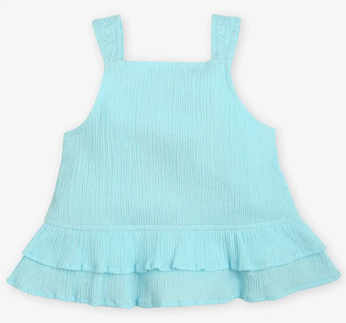 Girls Schiffli Clothing Set - Blue