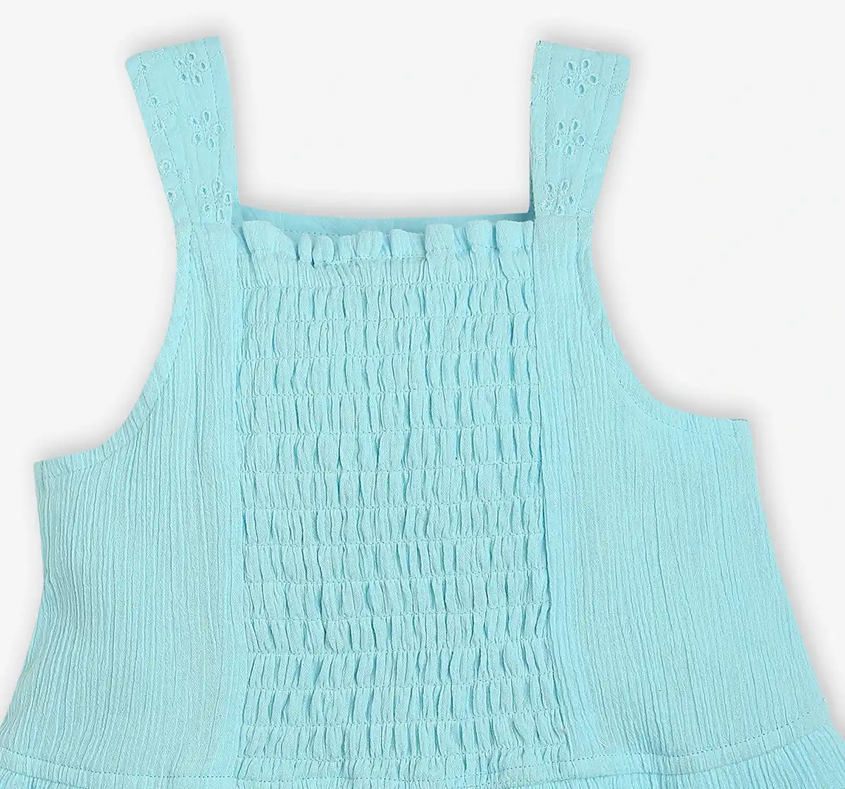 Girls Schiffli Clothing Set - Blue