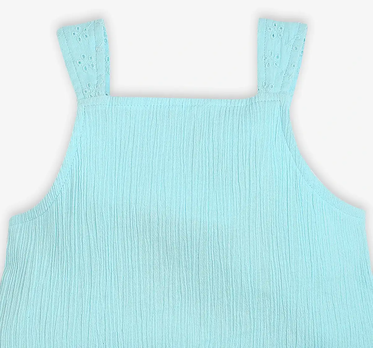 Girls Schiffli Clothing Set - Blue