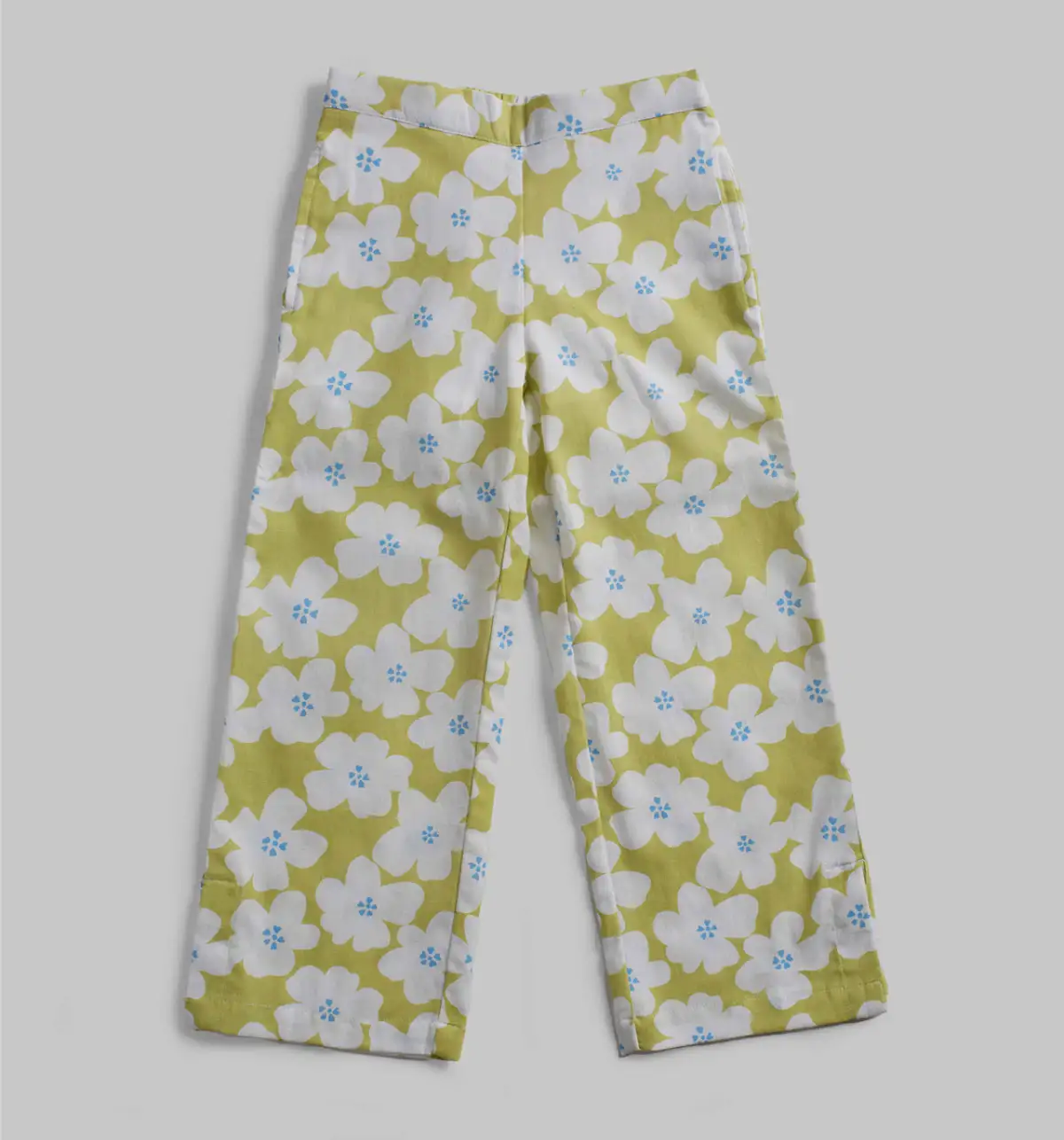 Ed-A-Mamma Girls Embroidered & All Over Printed Printed Co-Ord Set - Blue