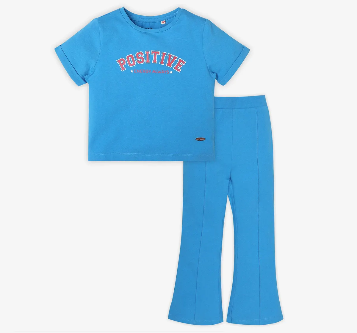 Girls Printed Co-Ord Set - Blue