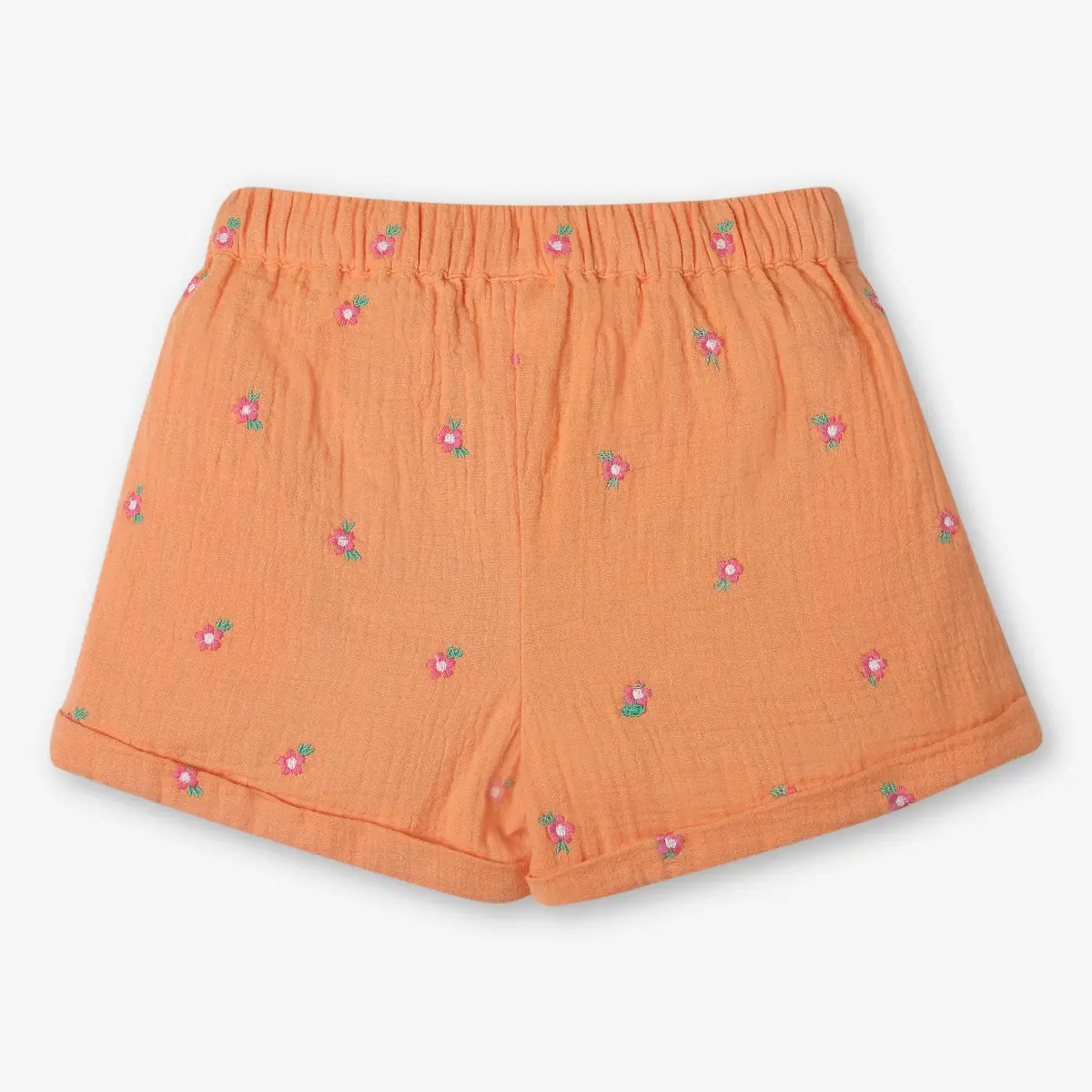Girls Embroidered Co-ord Set - Orange