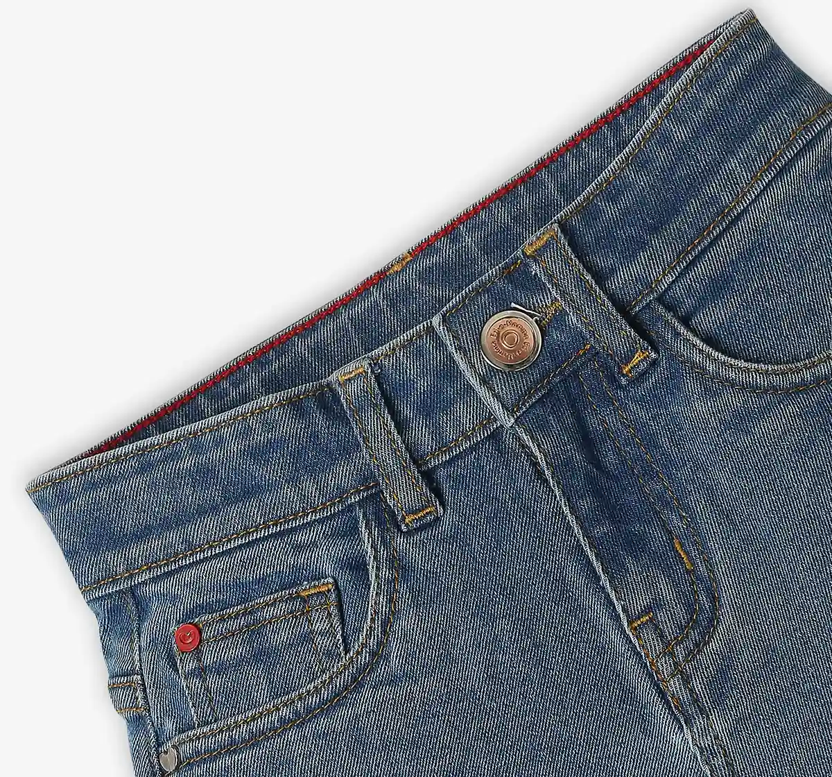 Girls Denim Shorts - Mid Blue