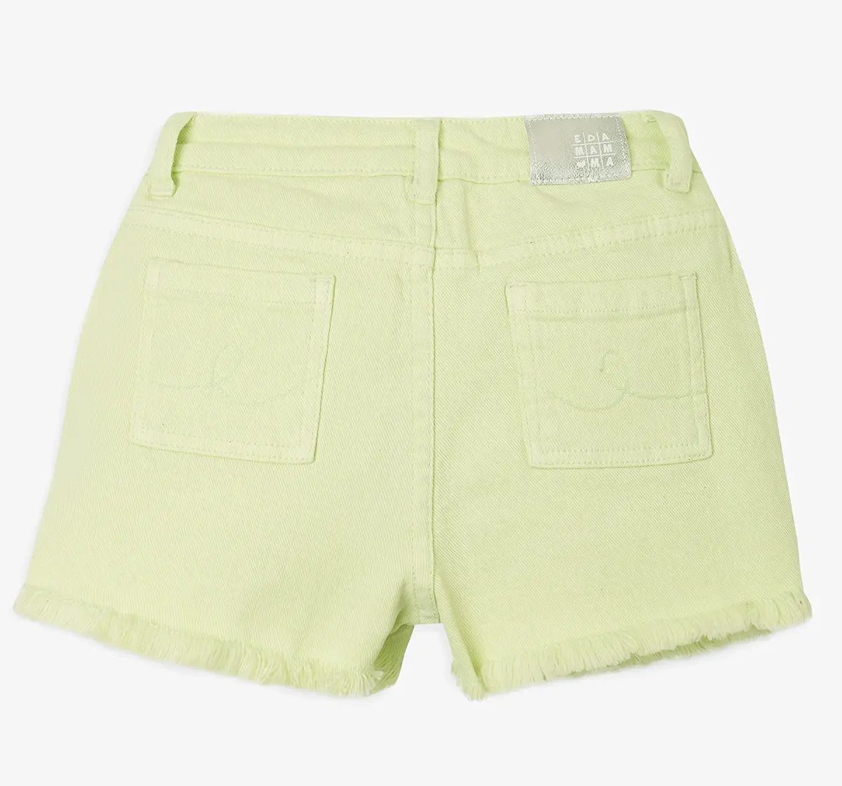 Girls Denim Shorts - Green