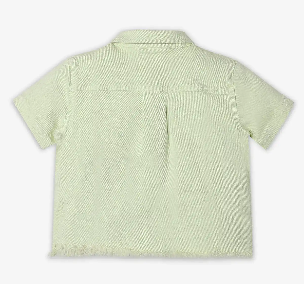 Girls Denim Top - Green