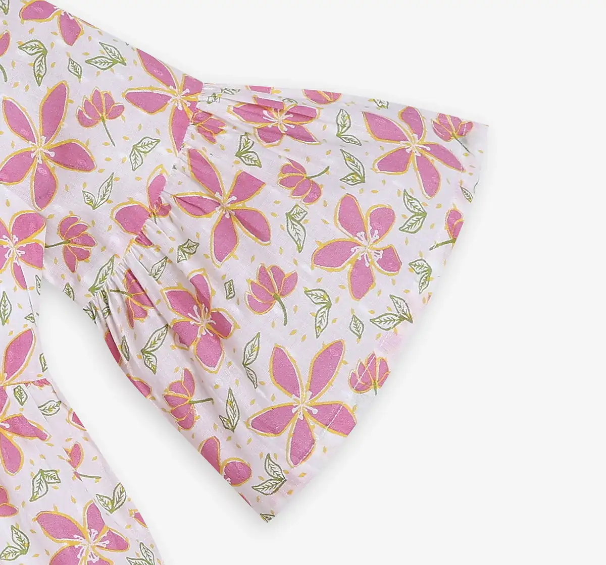 Girls AOP Printed Top - White