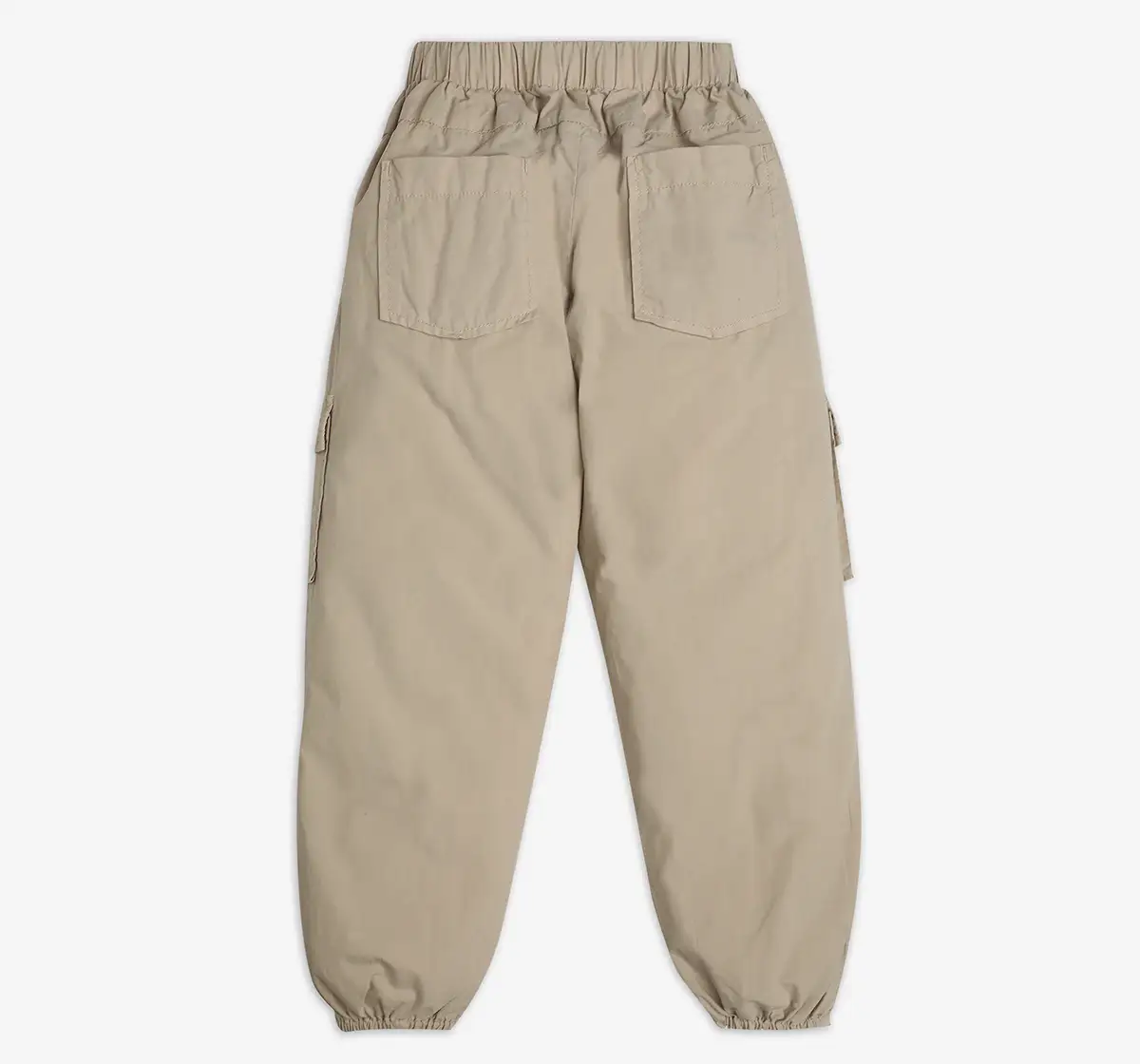 Girls Six Pocket Cargo Jogger Pant - Beige