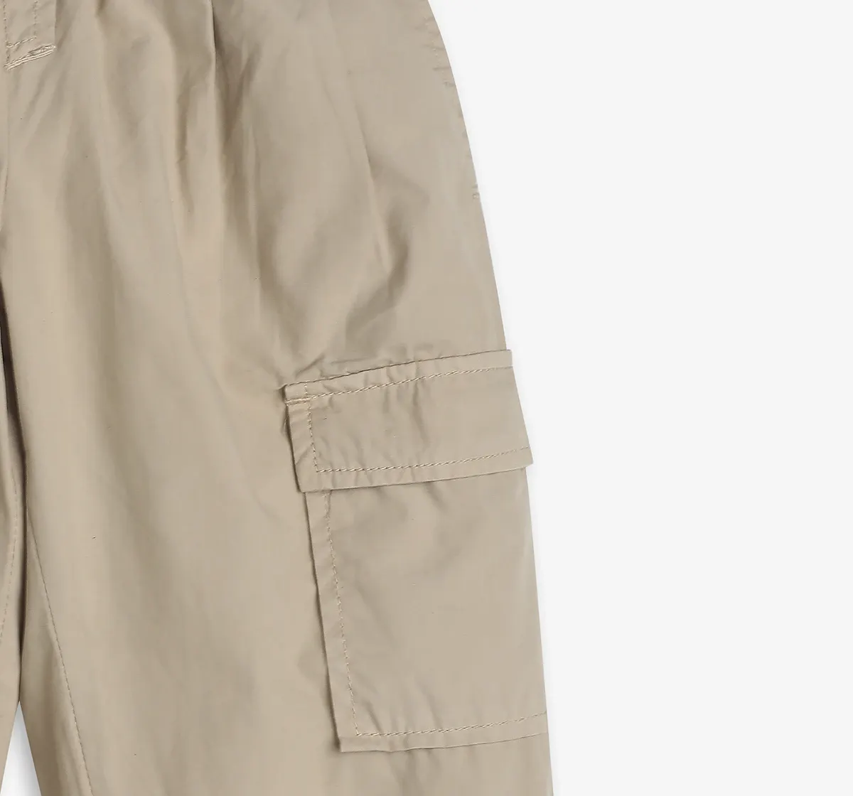 Girls Six Pocket Cargo Jogger Pant - Beige