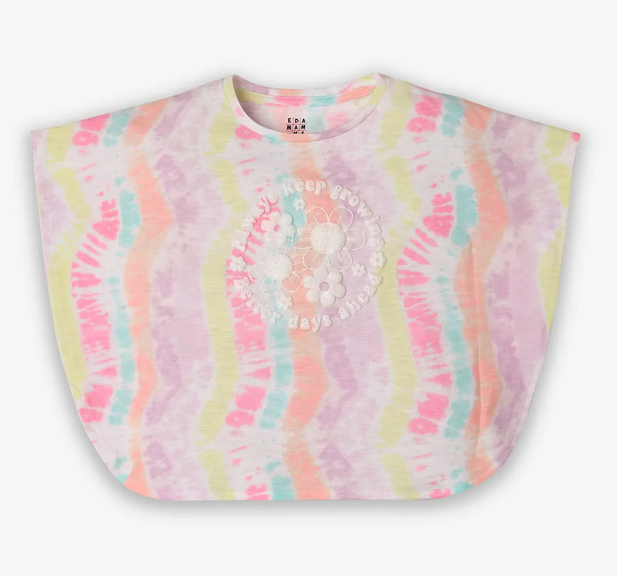 Girls Printed 100% Cotton T-Shirt - Multicolour