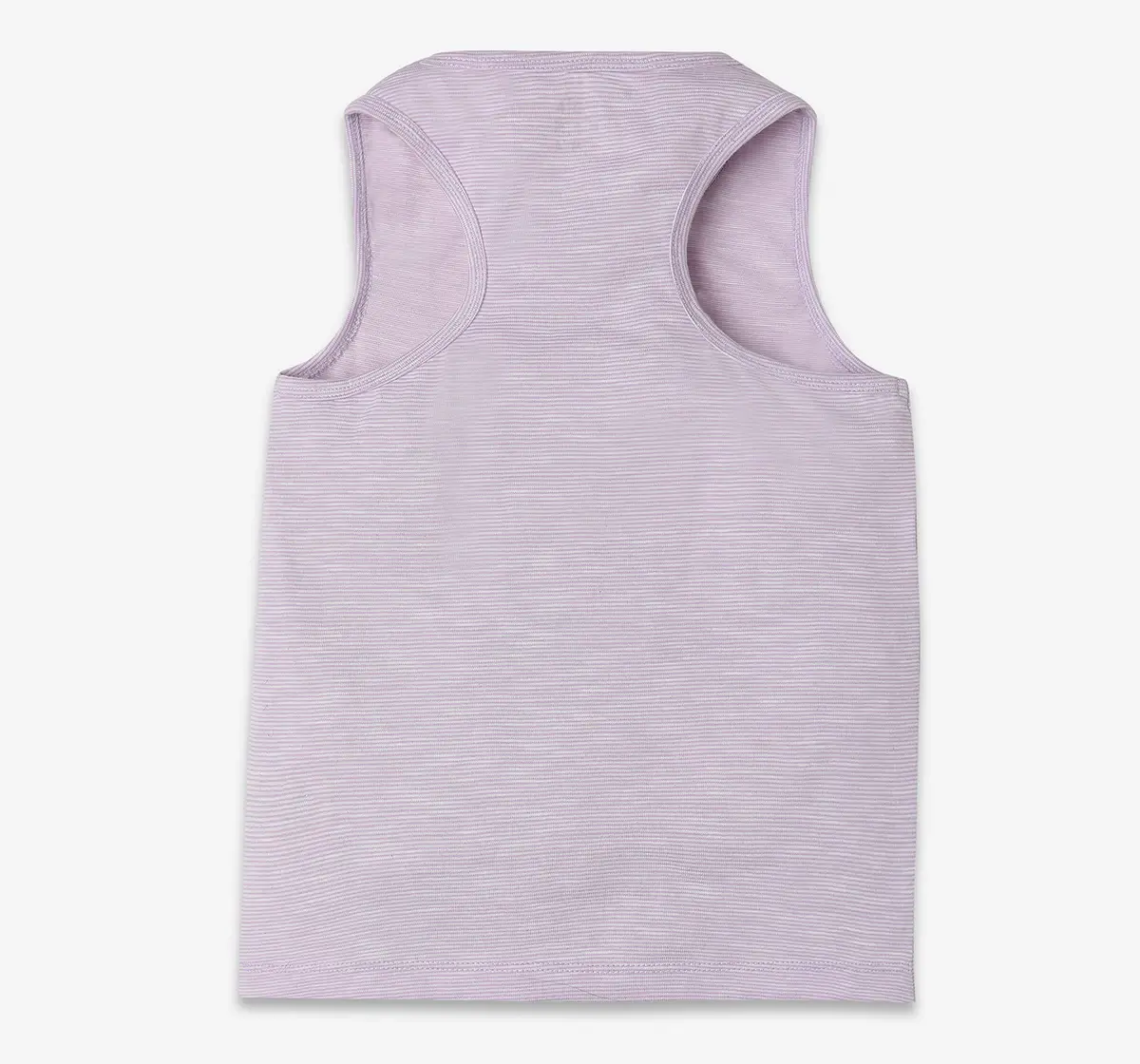 Girls Striped 100% Cotton T-Shirt - Lavender