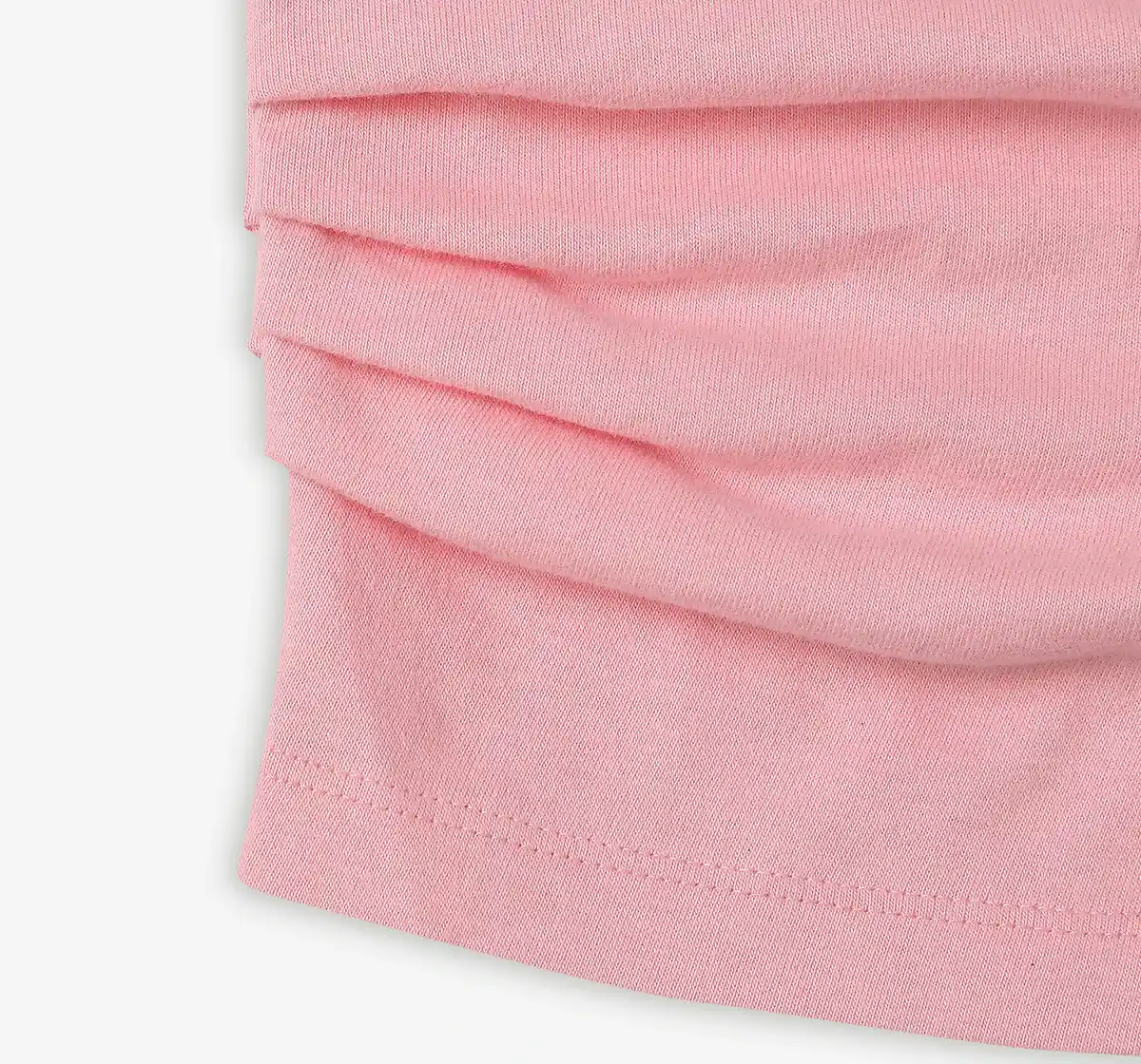 Girls Printed 100% Cotton T-Shirt - Pink