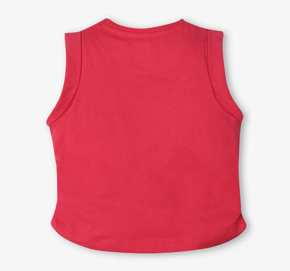 Girls Printed 100% Cotton T-Shirt - Pink