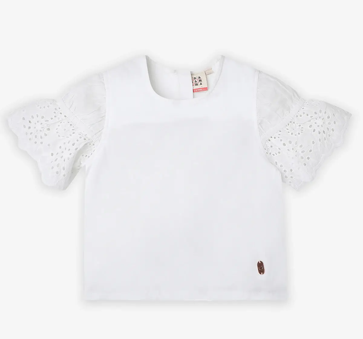 Girls 100% Cotton T-Shirt - White