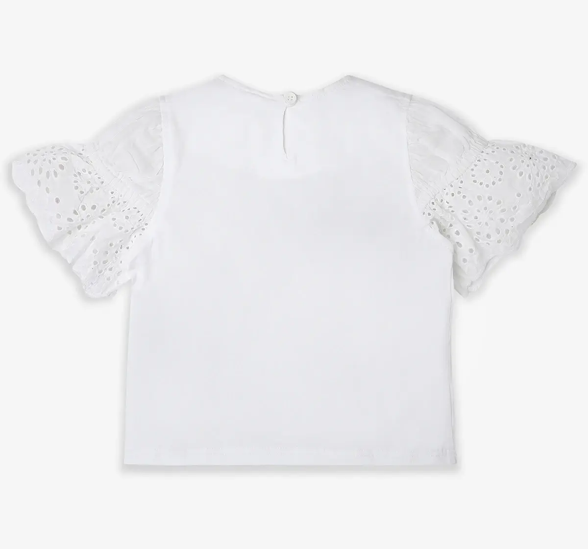 Girls 100% Cotton T-Shirt - White
