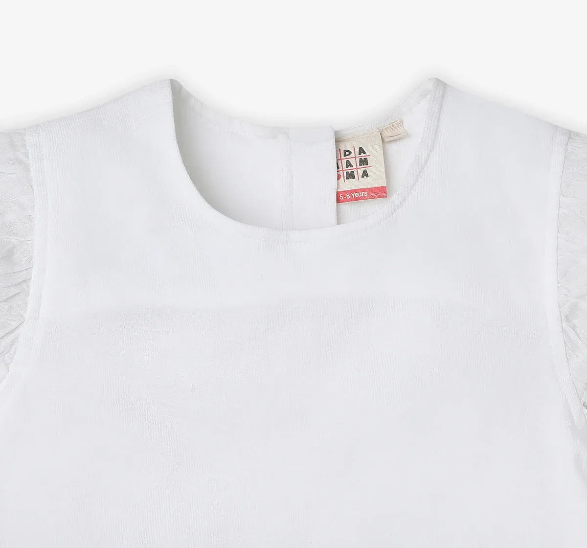 Girls 100% Cotton T-Shirt - White
