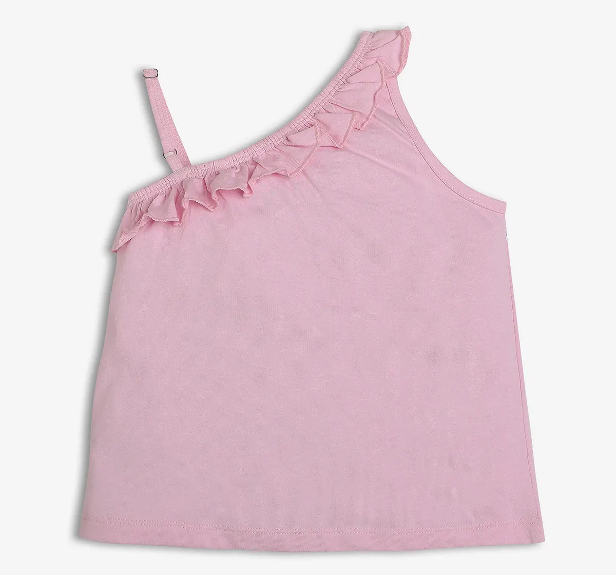 Girls 100% Cotton Embroidered T-Shirt - Pink