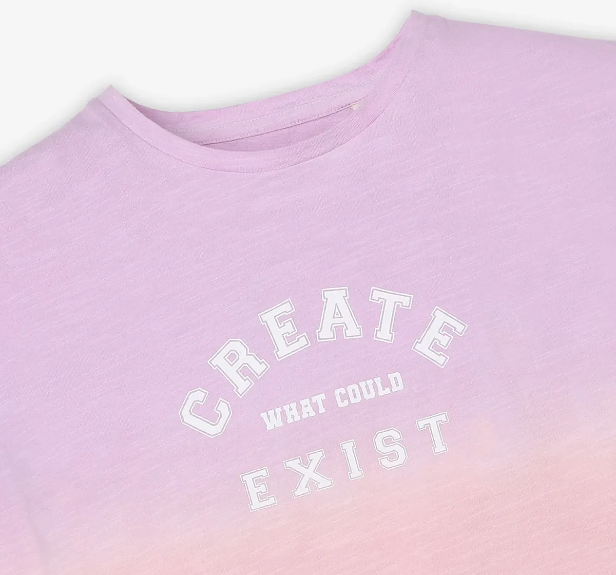 Girls Ombre Dyed Tshirt - Lavender