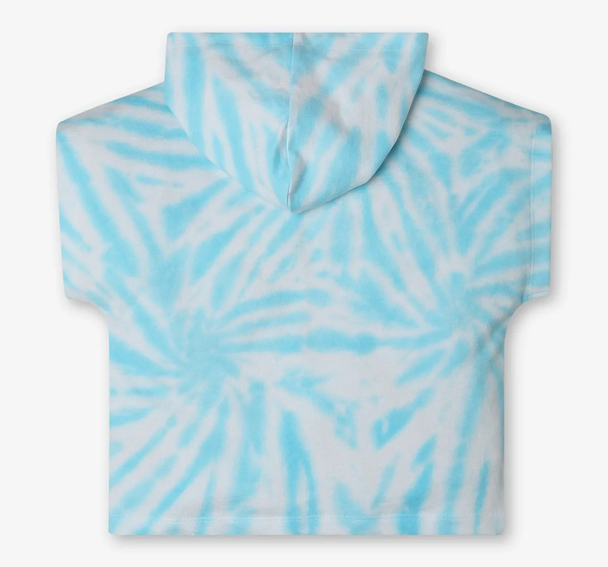 Girls Tie Dye Hooded Tshirt - Blue