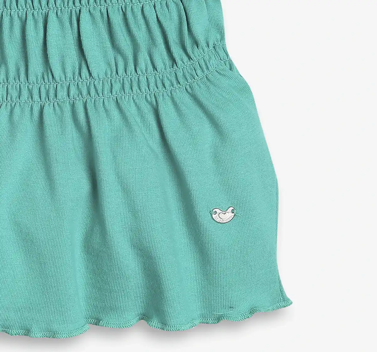 Girls Smocked Tshirt- Green