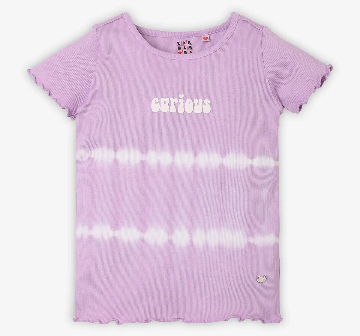 Girls Printed 100% Cotton T-Shirt - Lavender