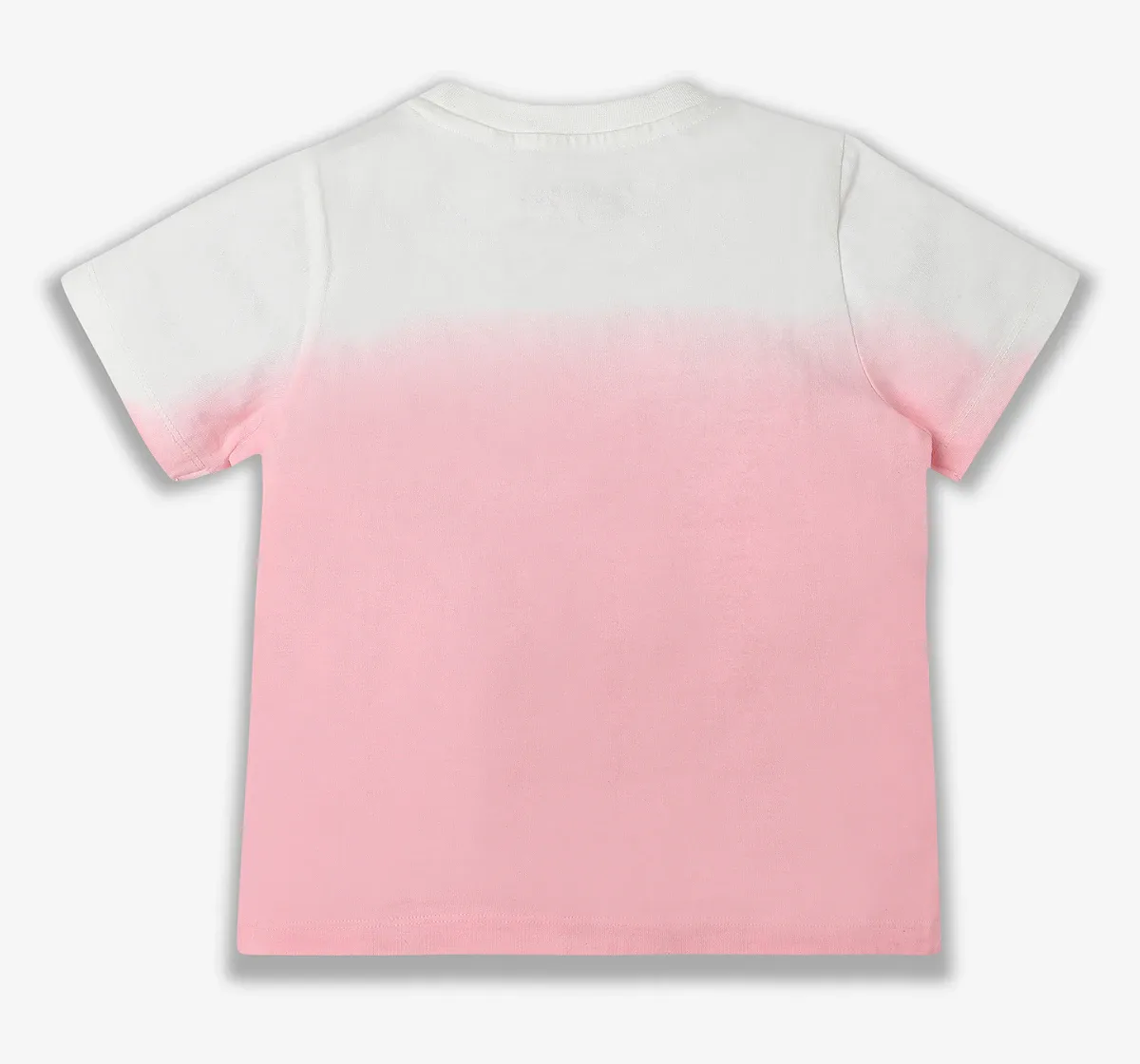 Girls Printed 100% Cotton T-Shirt - Pink