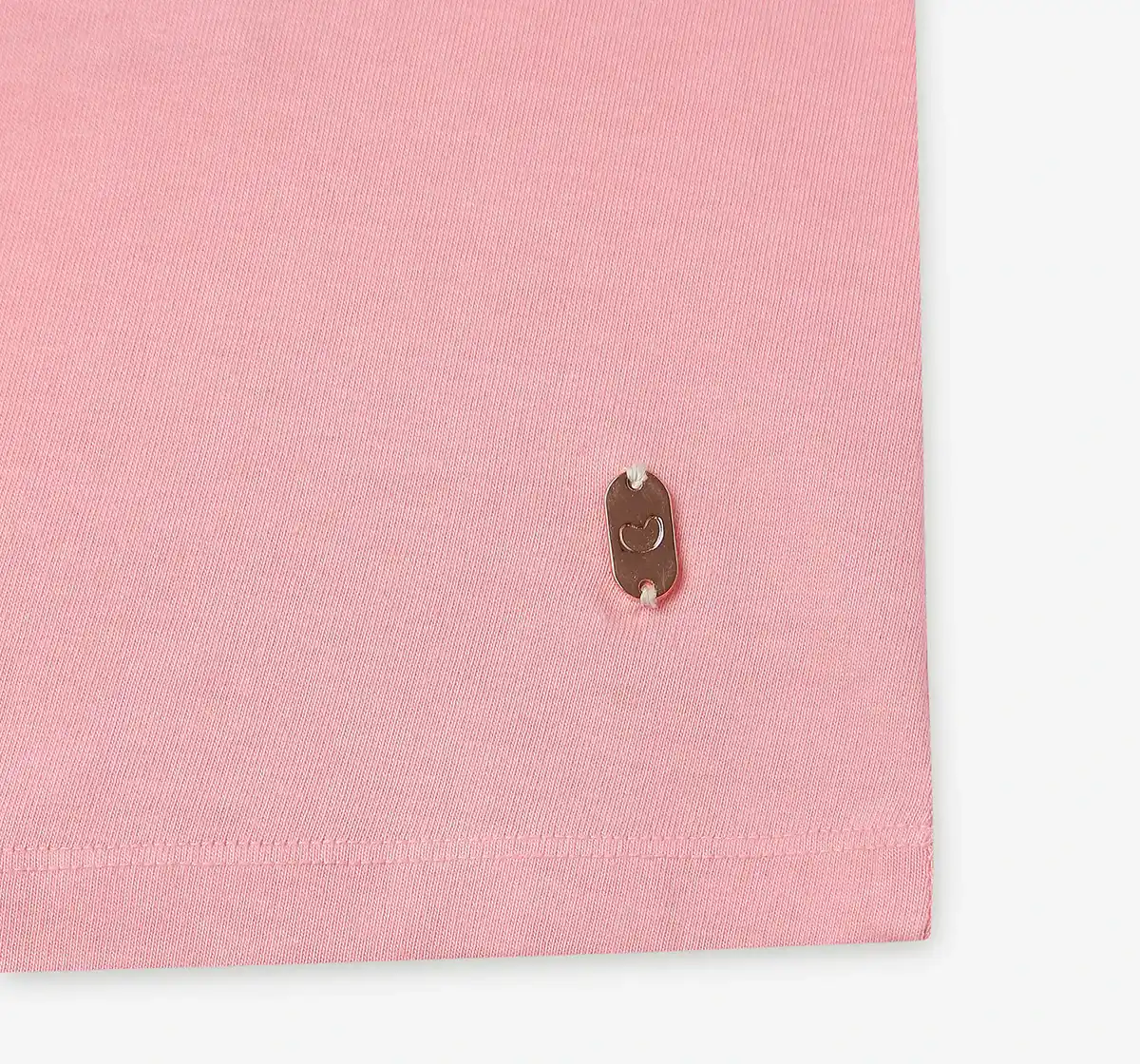 Girls Printed 100% Cotton T-Shirt - Pink