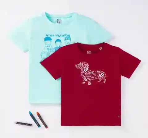 Boys Printed T-Shirts Pack Of 2