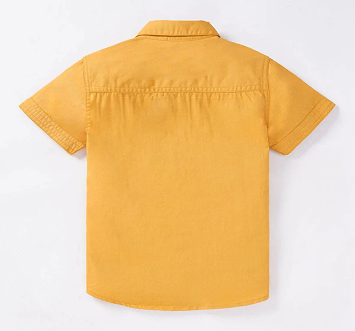 Boys Front Pocket Solid Shirt