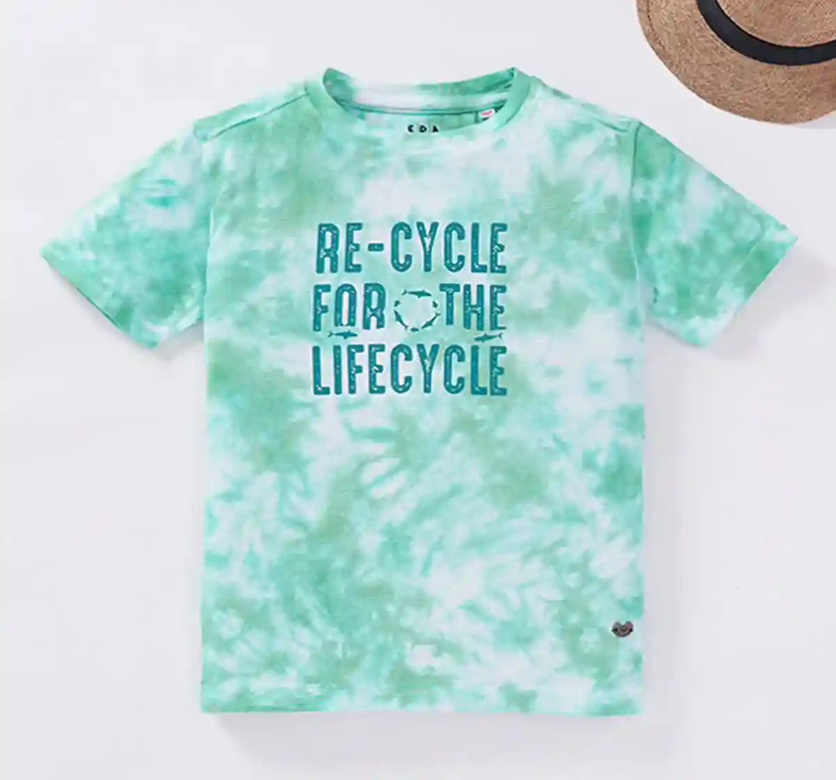 Boys Tie Dye Chest Printed T-Shirt
