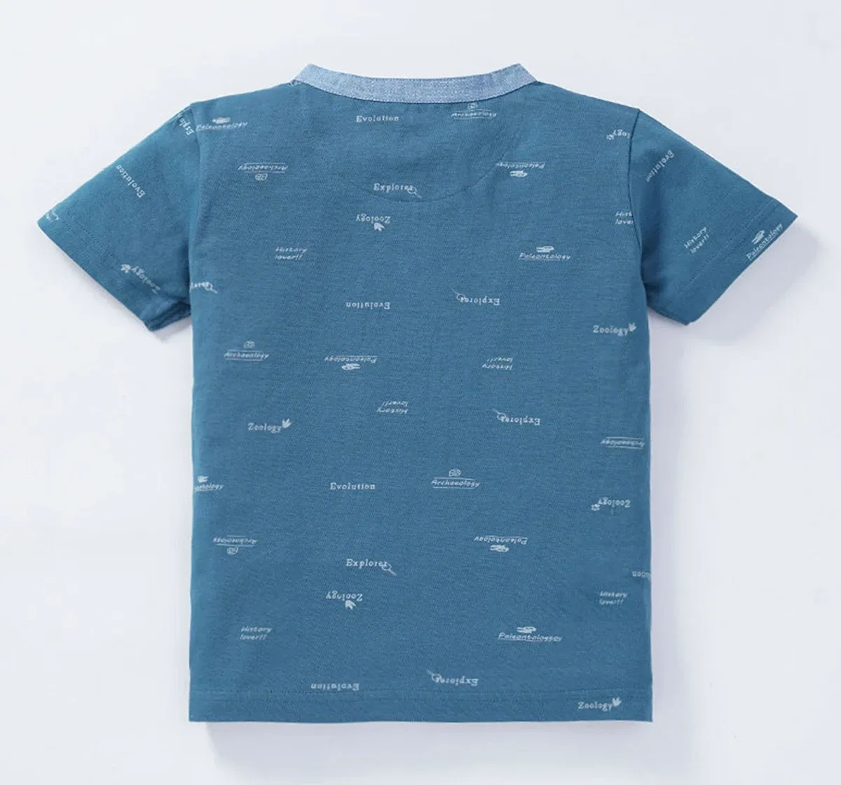 Boys All Over Printed Henley T-Shirt