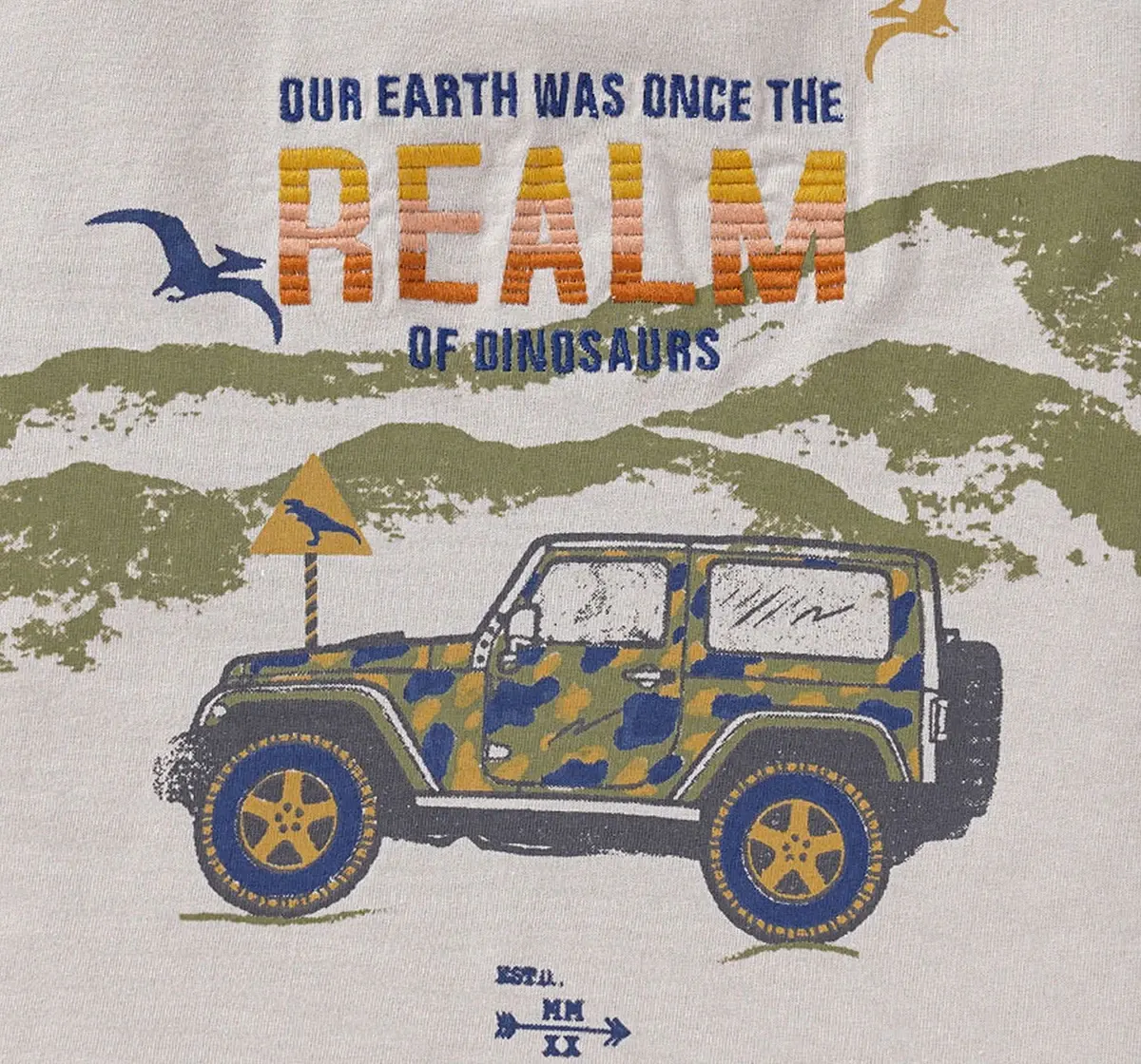 Boys Jeep Printed T-Shirt