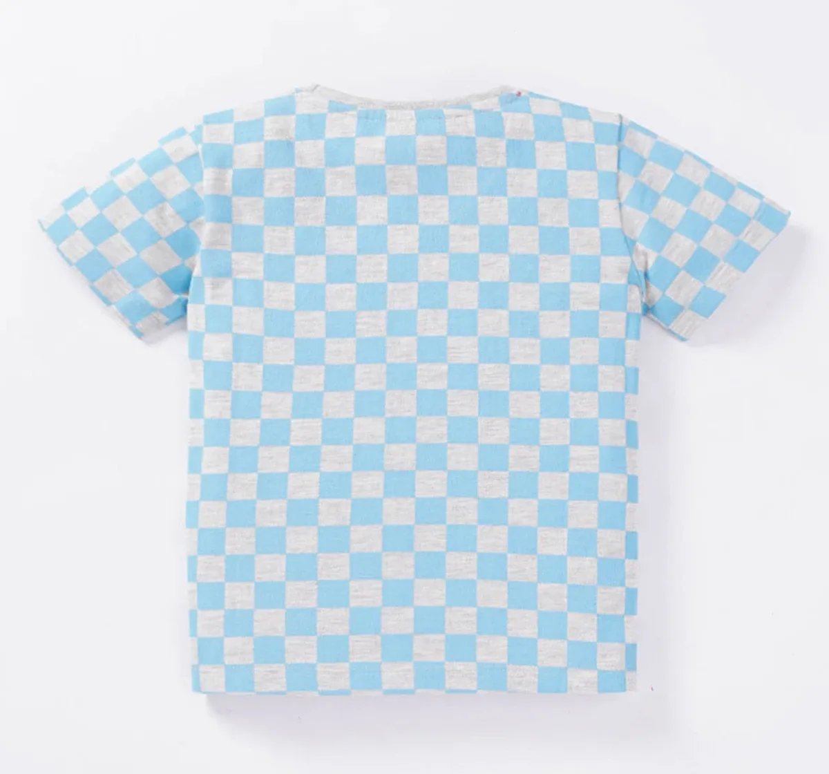 Boys Check Printed T-Shirt