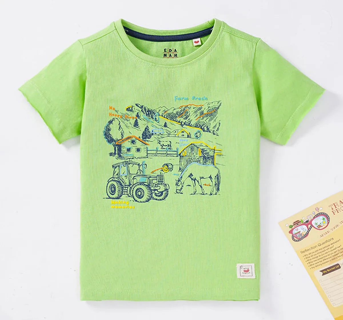Boys Farm Print T-Shirt