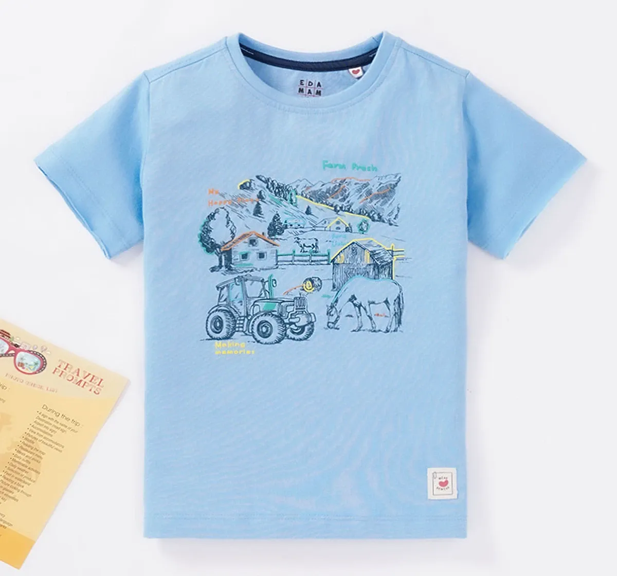 Boys Farm Print T-Shirt