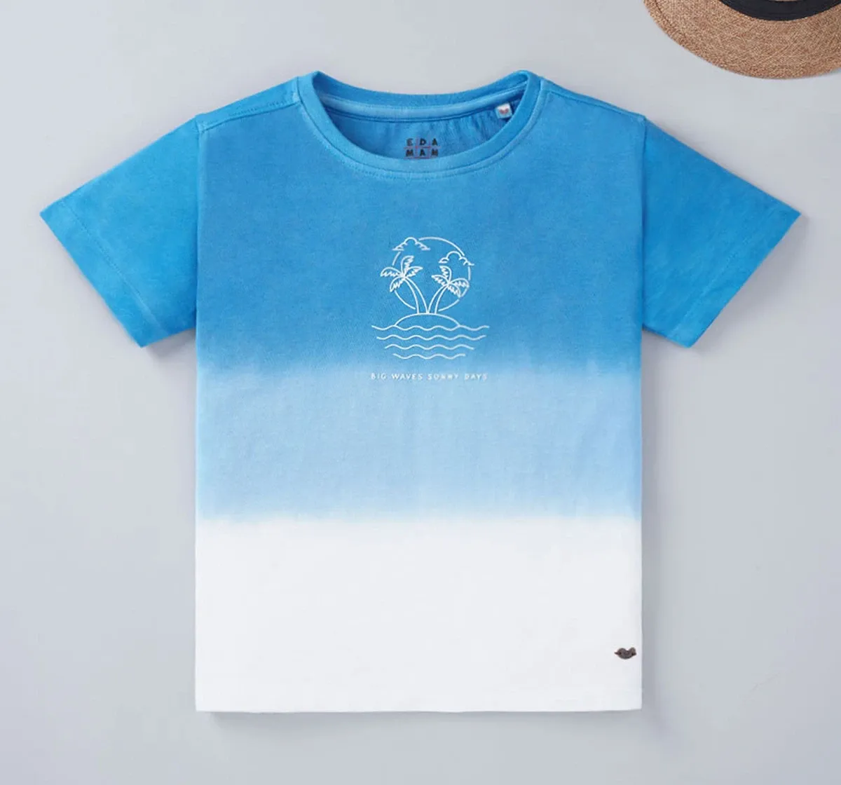 Ombre T-Shirt With Chest Print