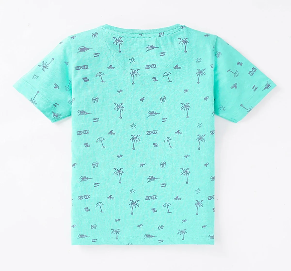 Henley T-Shirt With Chambray Pocket