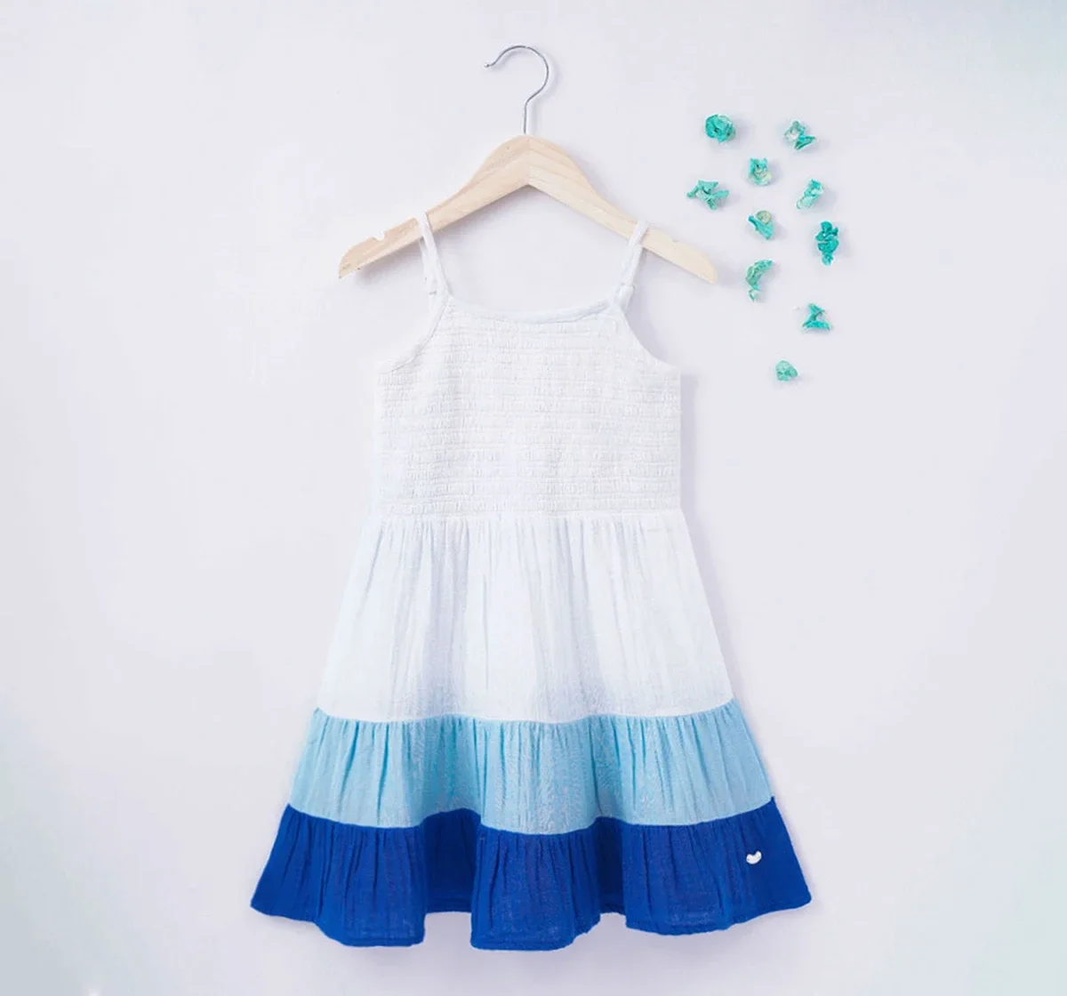 Girls Cut And Sew Strappy Dress