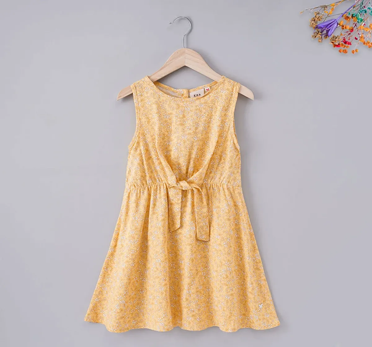 Girls Knot Detail Dress