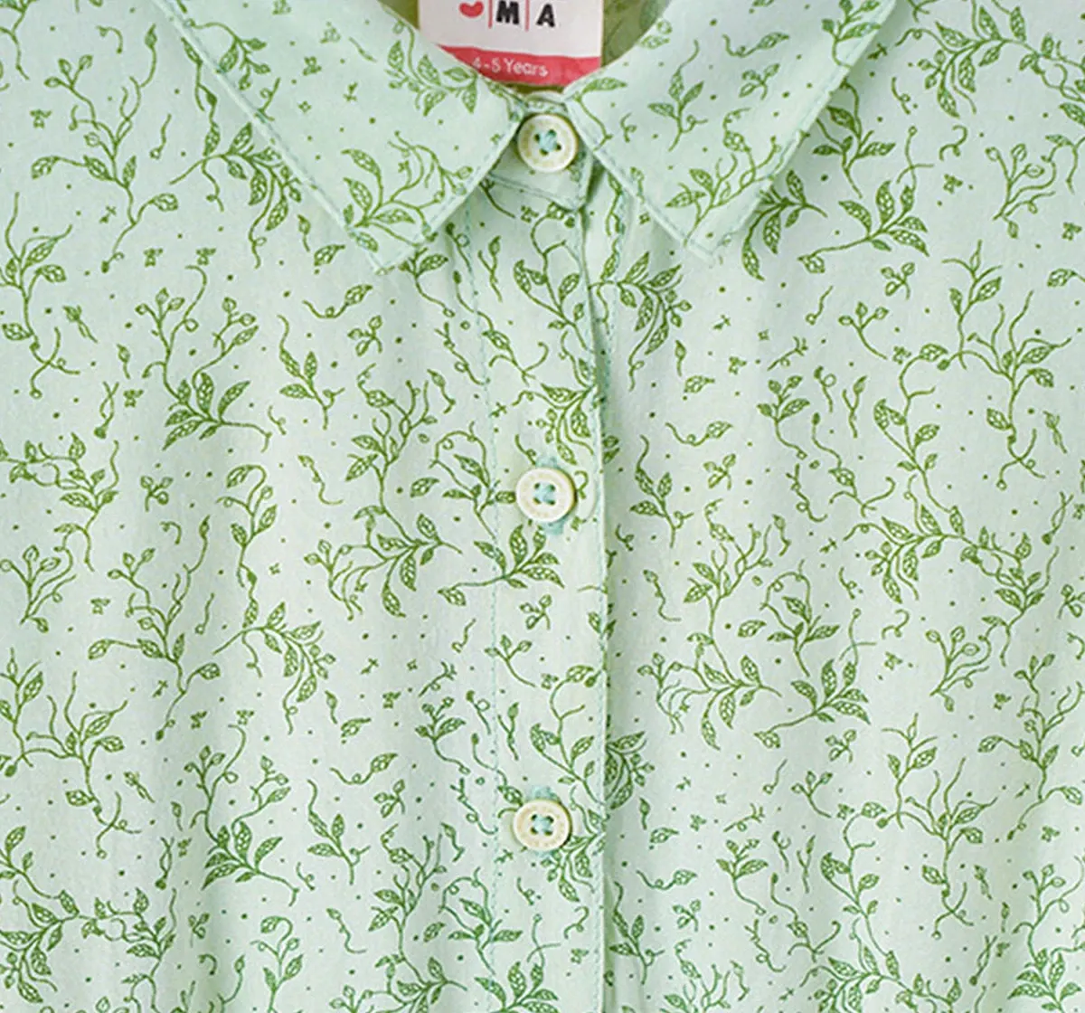 Girls Printed Tie Up Jumpsuit