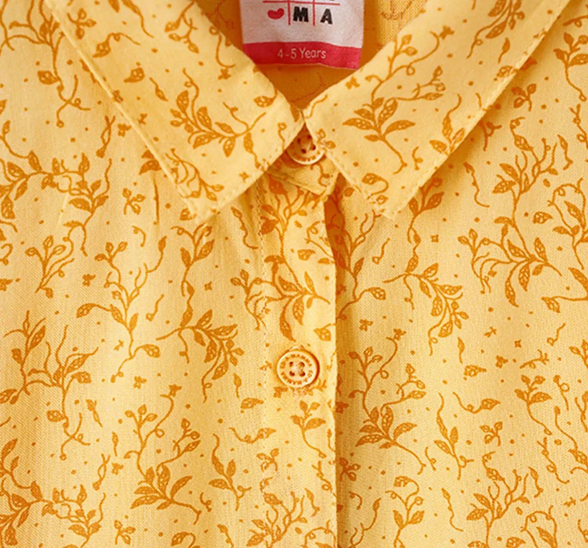 Girls Printed Tie Up Jumpsuit