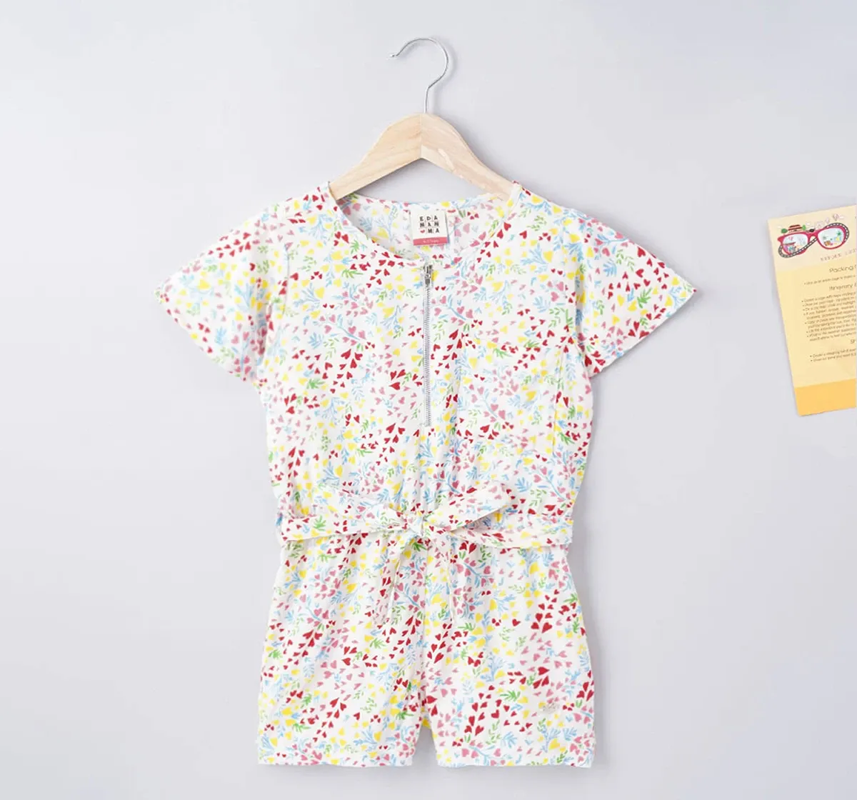 Zipper Printed Jumpsuit