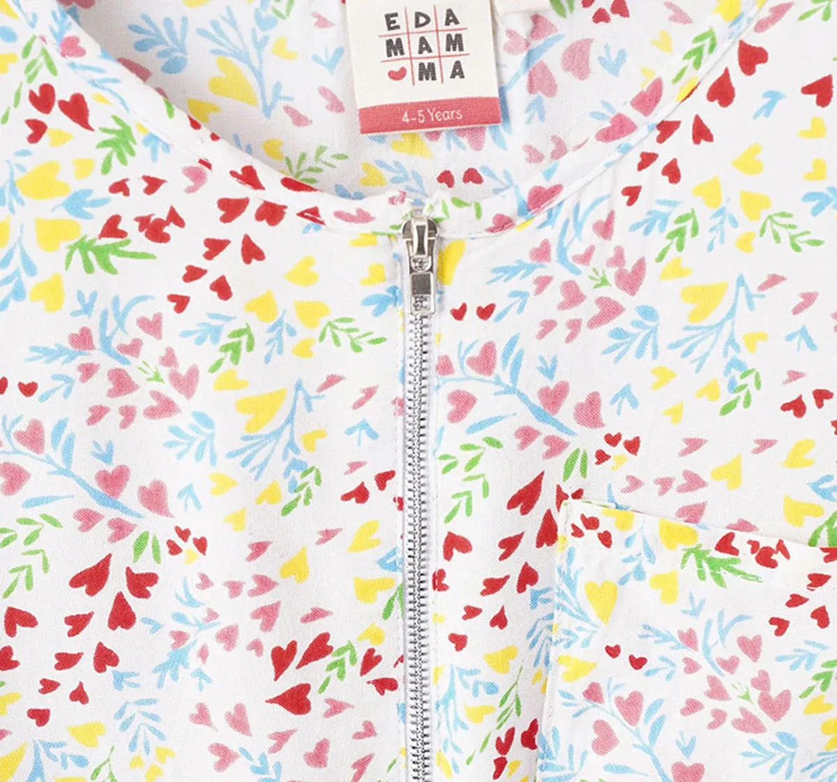 Zipper Printed Jumpsuit