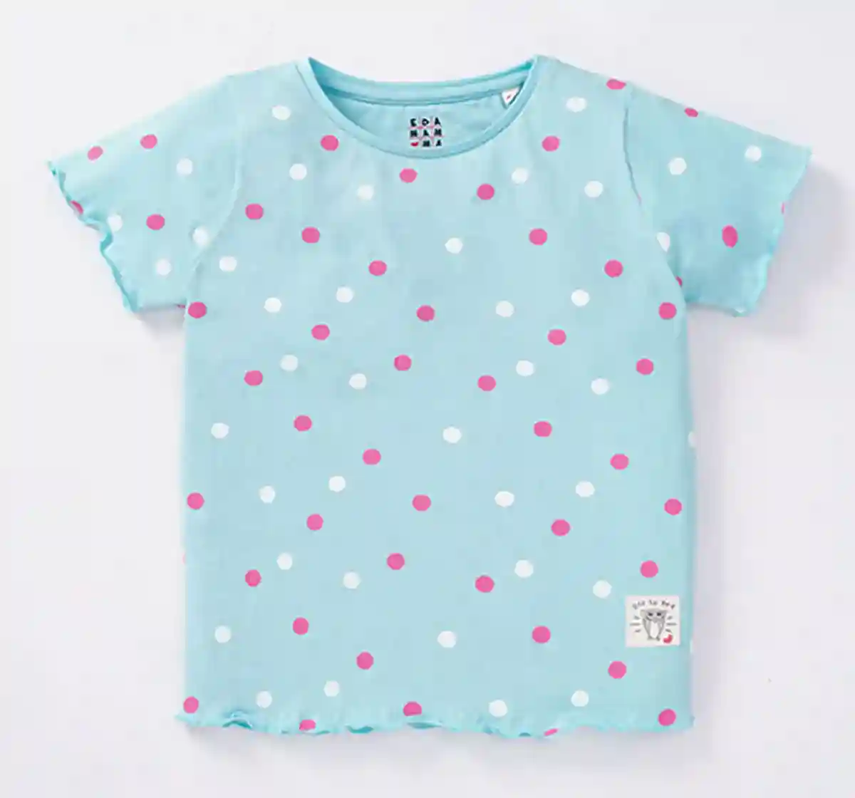 Girls Polka Print Night Suit