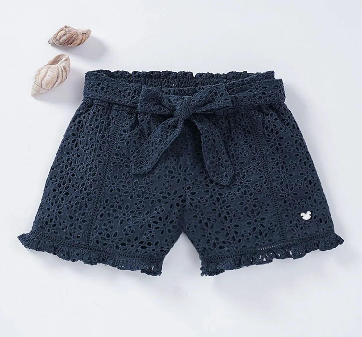 Girls Schiffli Shorts